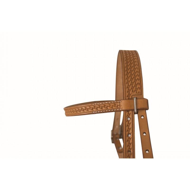 Western Rawhide Basketweave Pony Bridle & Reins - FG Pro Shop Inc.