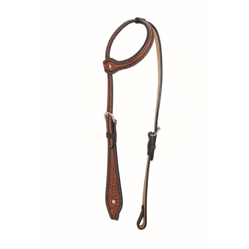 Diamond Series Tear Drop One Ear Headstall By Jim Taylor Performance - FG Pro Shop Inc.