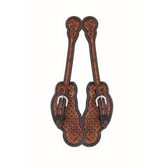JT Two-Tone Infinity Scallop Spur Straps - Mens - FG Pro Shop Inc.