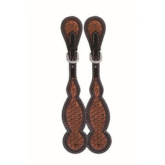JT Two-Tone Diamond Tear Drop Spur Straps - Mens - FG Pro Shop Inc.