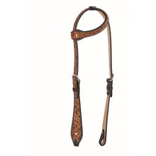 Load image into Gallery viewer, Floral Series Tear Drop One Ear Headstall By Jim Taylor Performance - FG Pro Shop Inc.
