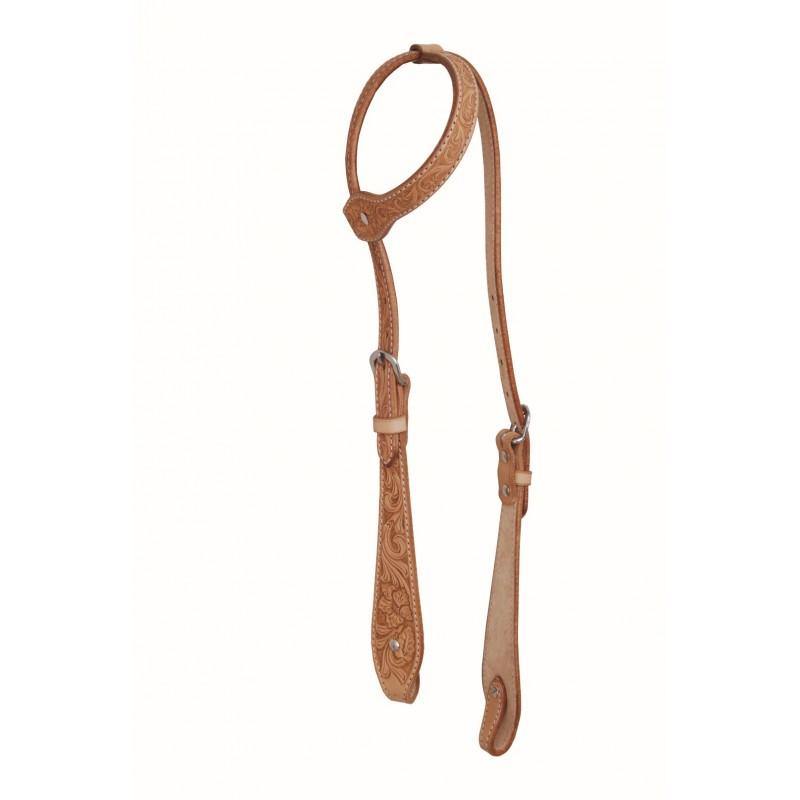 Floral Series Tear Drop One Ear Headstall By Jim Taylor Performance - FG Pro Shop Inc.
