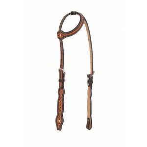 Infinity Series Scallop One Ear Headstall By Jim Taylor Performance - FG Pro Shop Inc.