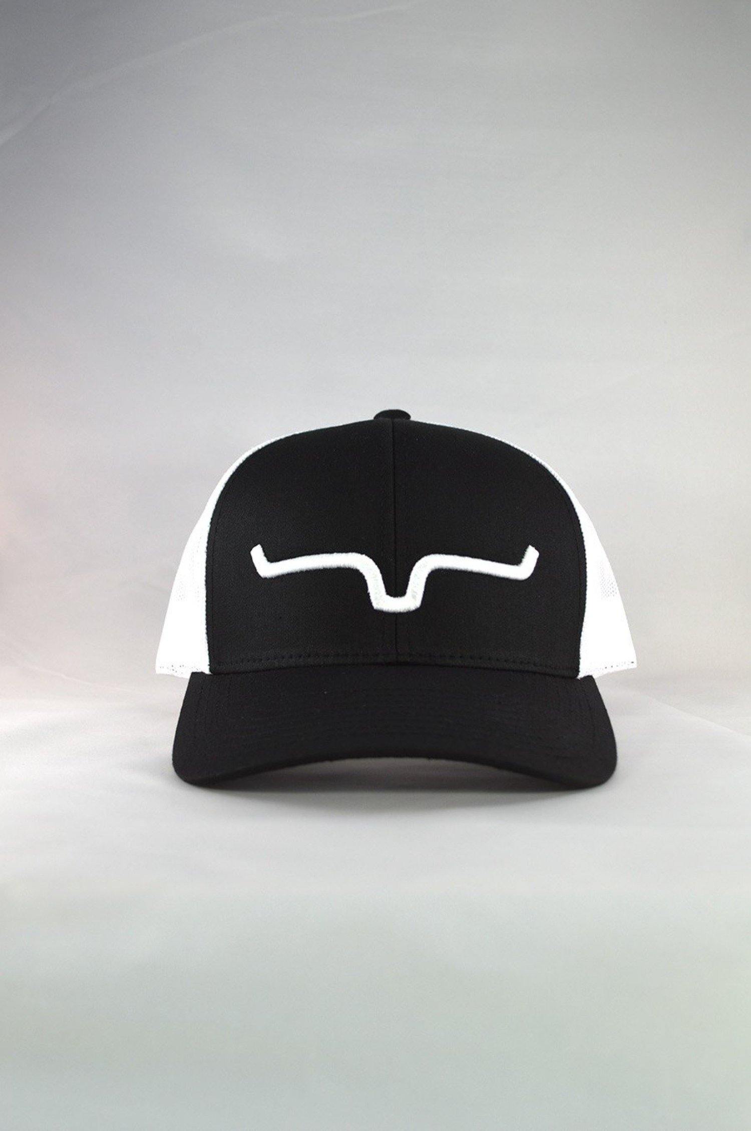 Weekly Trucker Cap By Kimes Ranch - Black/White - FG Pro Shop Inc.