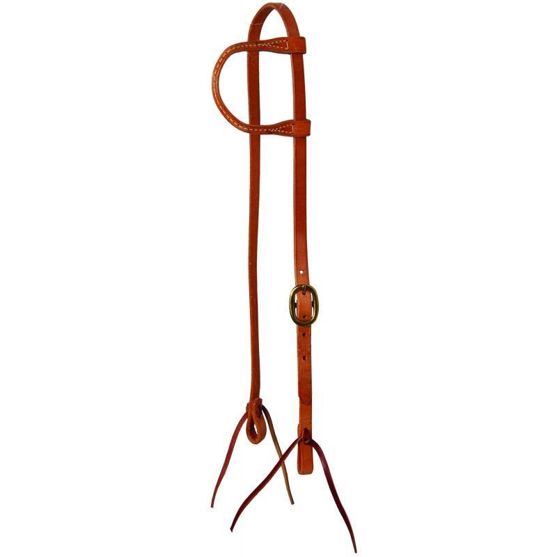 Training Ear Headstall with Ties-Nickle Buckles - FG Pro Shop Inc.
