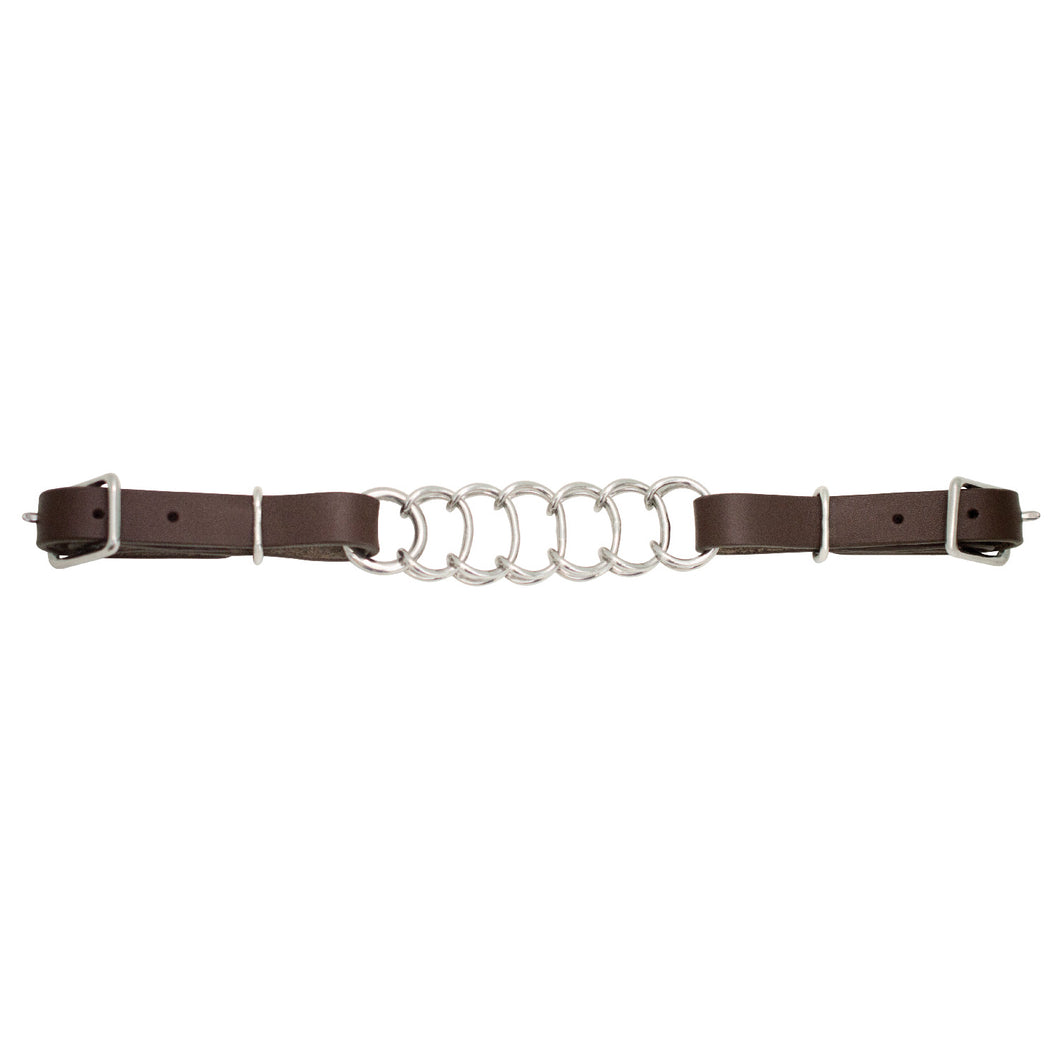 SS Curb Chain Havana Leather