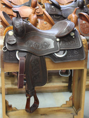 Jim Taylor Custom Reining Saddle 16" - FG Pro Shop Inc.