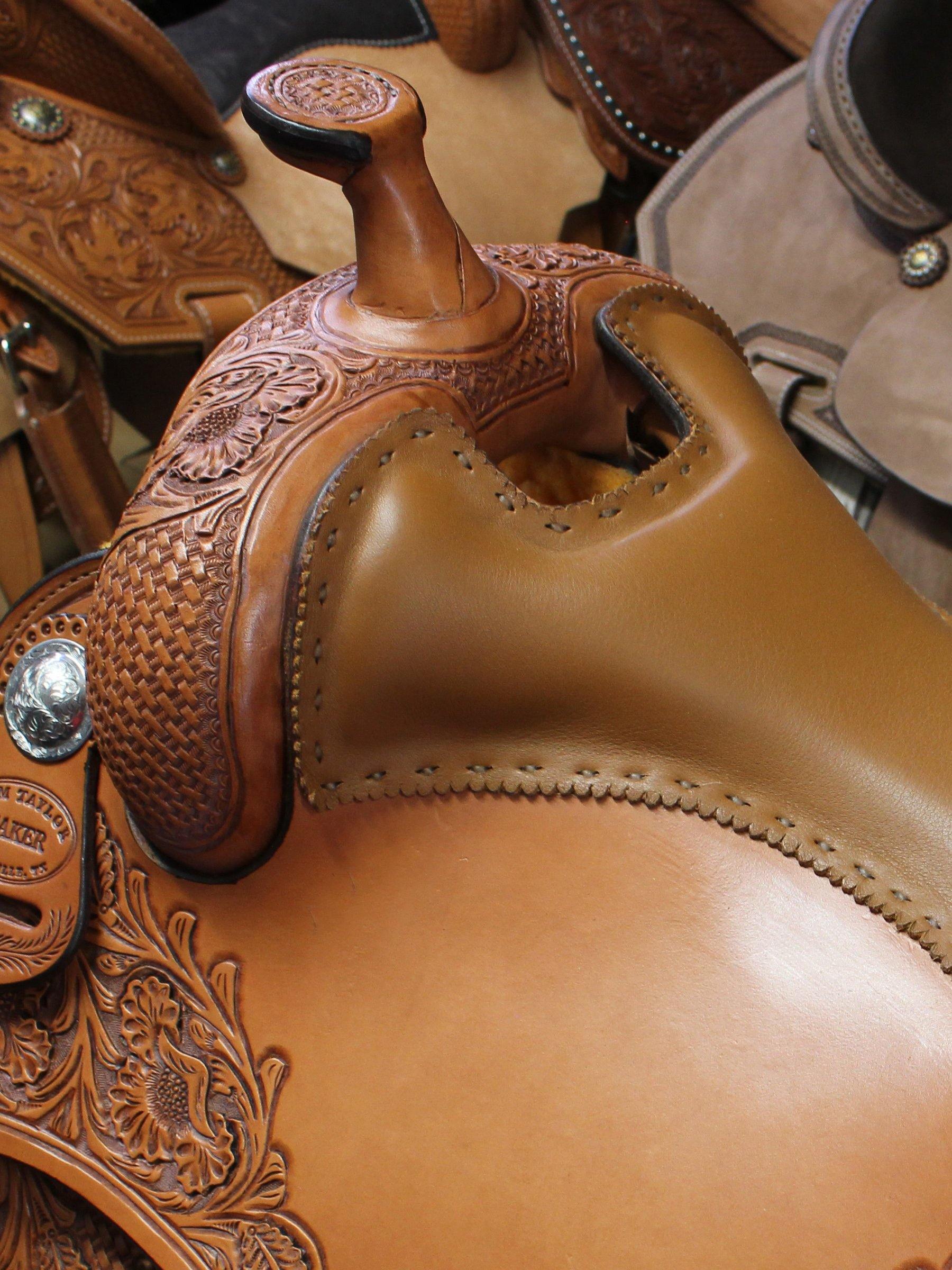 Jim Taylor Custom Reining Saddle 16" - FG Pro Shop Inc.