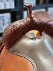Jim Taylor Custom Cow Horse Saddle 15.5"