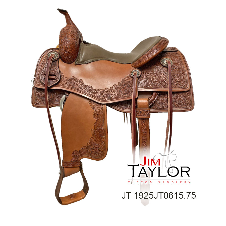 Jim Taylor Custom Cow Horse Saddle 15.5