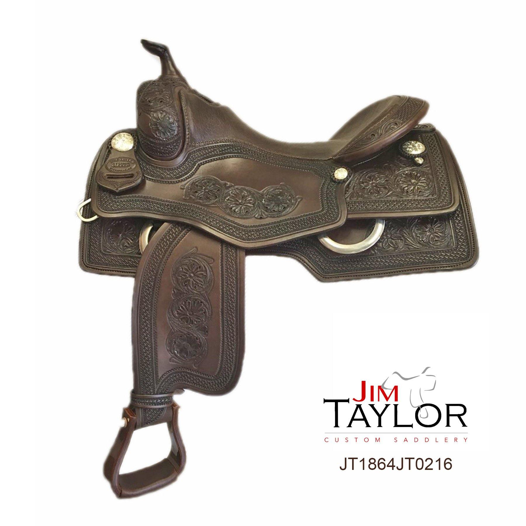 Jim Taylor Custom Reining Saddle 16" - FG Pro Shop Inc.