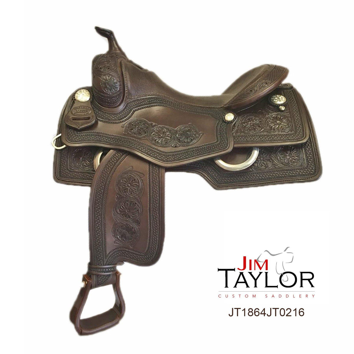 Jim Taylor Custom Reining Saddle 16" - FG Pro Shop Inc.
