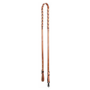 Laced 3/4'' Harness Leather Barrel Reins