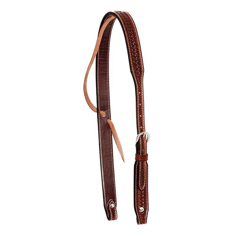 Headstall Slip Ear Rosewood Spider Stamp - FG Pro Shop Inc.