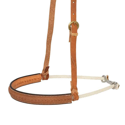 Single Rope Noseband with Leather 1