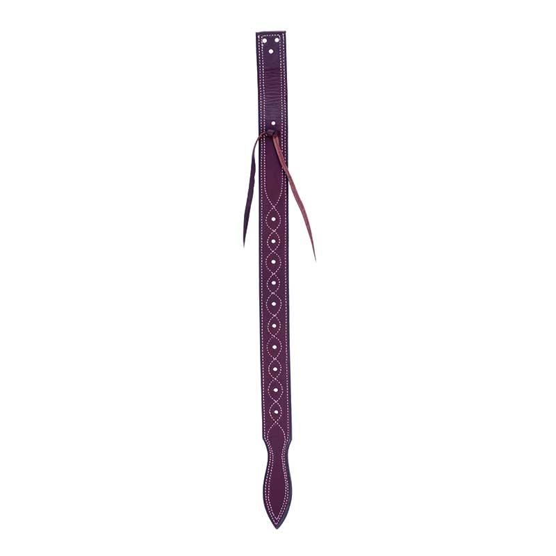 1 3/4'' Burgundy Leather Billet for Back Cinch - FG Pro Shop Inc.