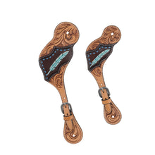 Load image into Gallery viewer, Feathers &amp; Buckstitch Spur Straps - Ladies - FG Pro Shop Inc.
