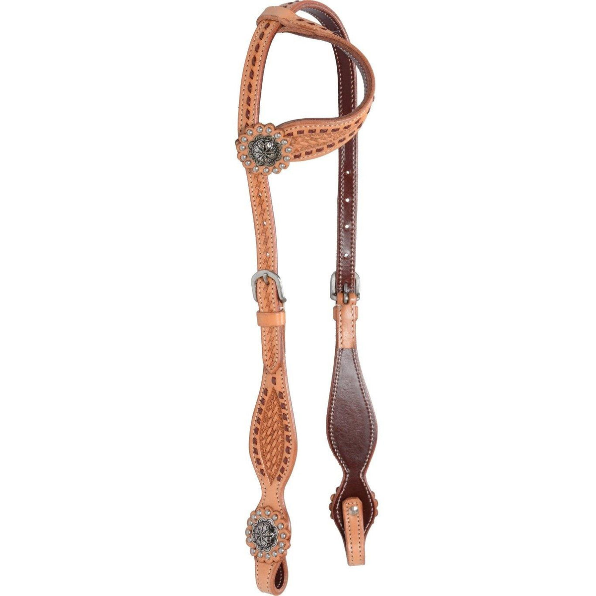 Country Legend Buckstitch/Basket One Ear Headstall - FG Pro Shop Inc.