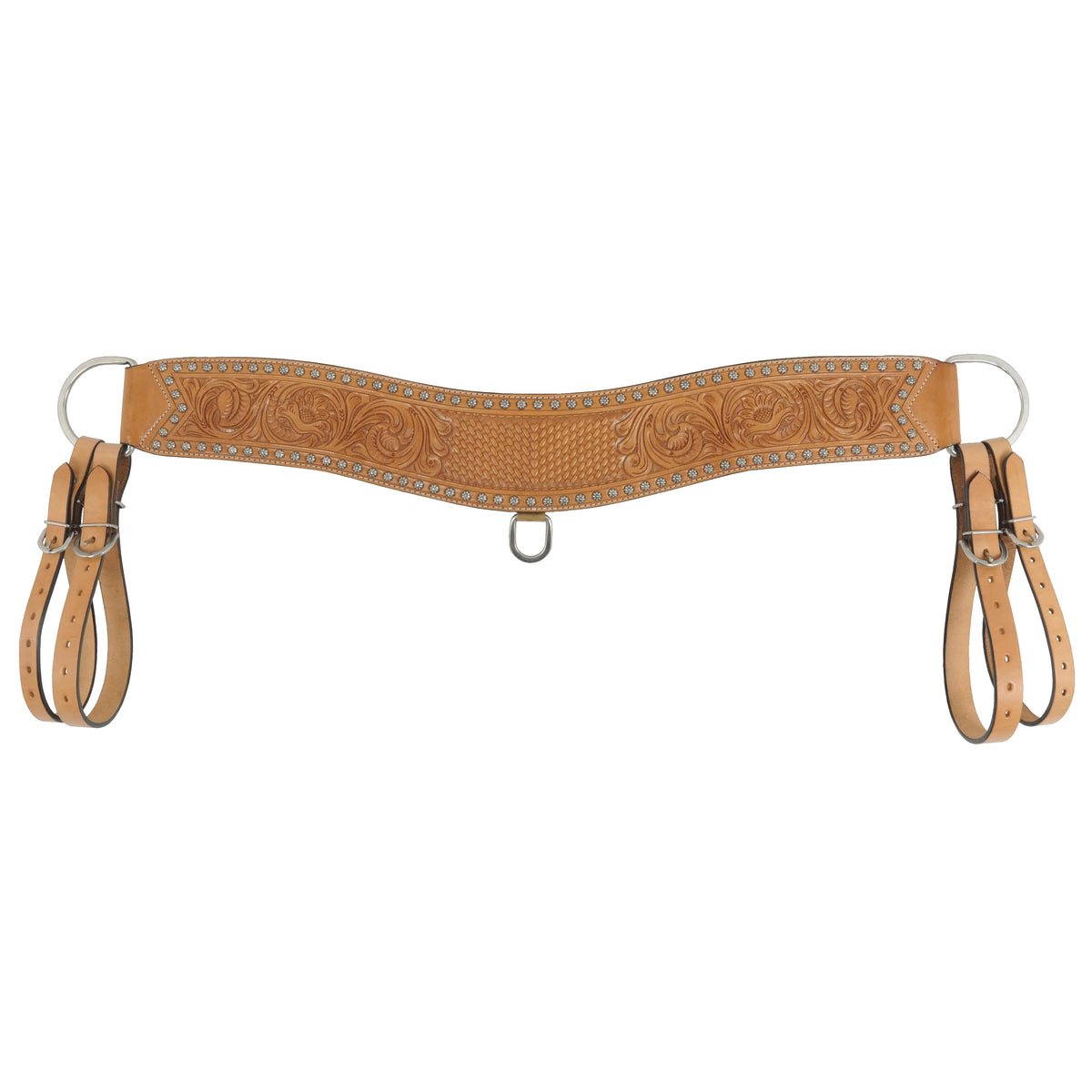 Golden Tripping Collar Basket & Floral Tooling