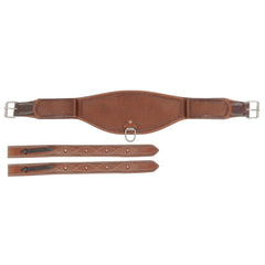 Roper Back Cinch with Billet & Basket Tooling