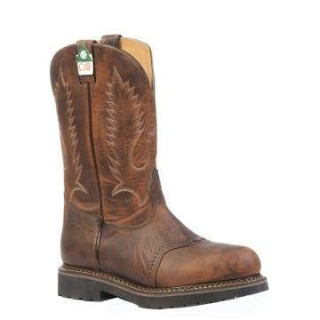 Bottes De Cowboy Boulet Pour Homme, Cuir Marron, Taille 8.5 D, Faites Au Canada