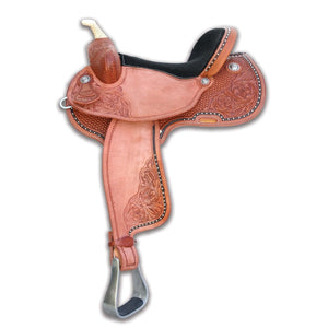 Chestnut Brazilian Barrel Saddle