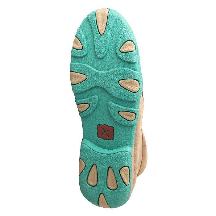 Womens Twisted X Bomber/Turquoise Driving Moccasins - FG Pro Shop Inc.