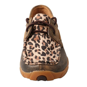 Womens Twisted X Distressed Leopard Driving Moccasins - FG Pro Shop Inc.