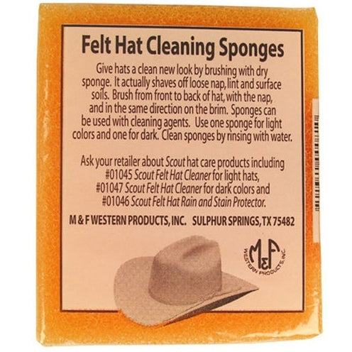 Felt Cowboy Hat Cleaning Sponges