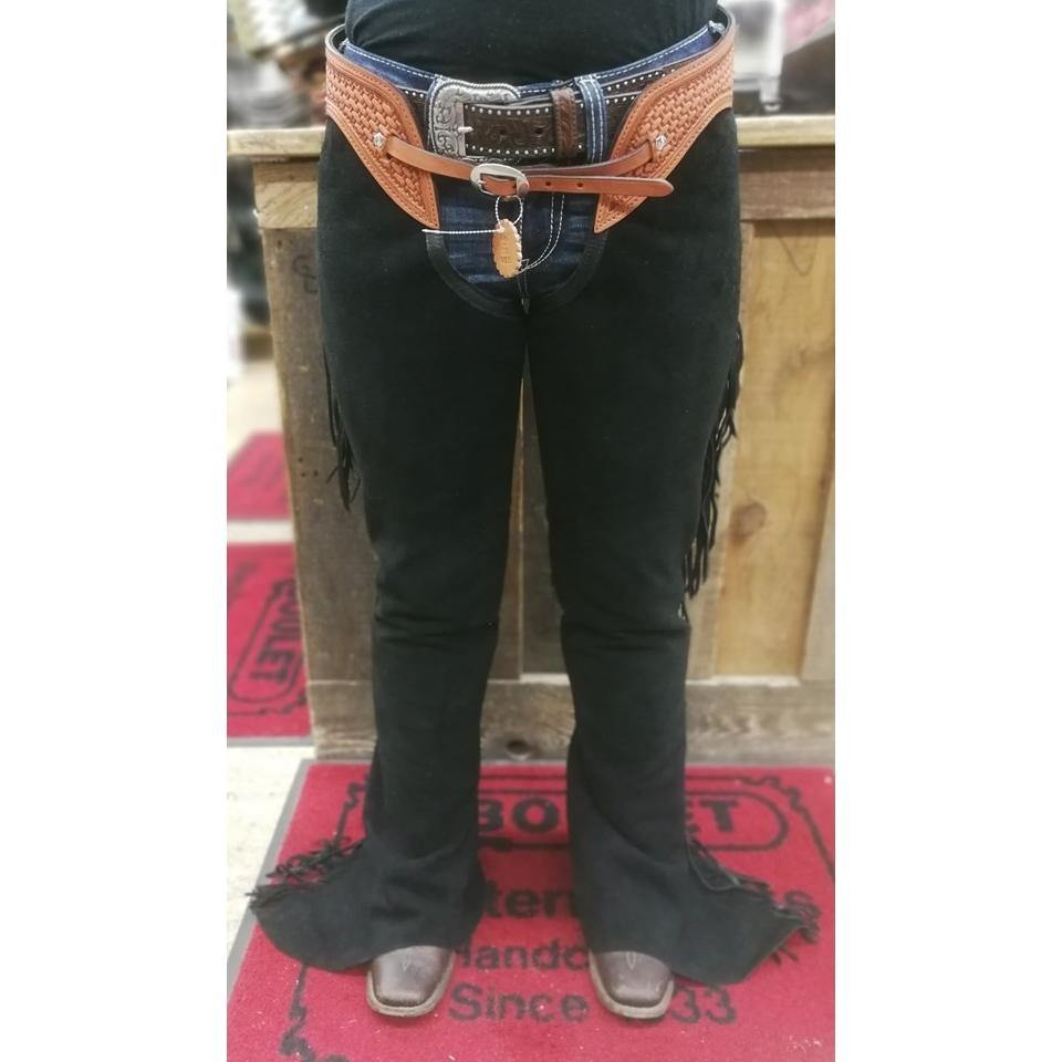 Black Show Chaps with Leather Top - FG Pro Shop Inc.