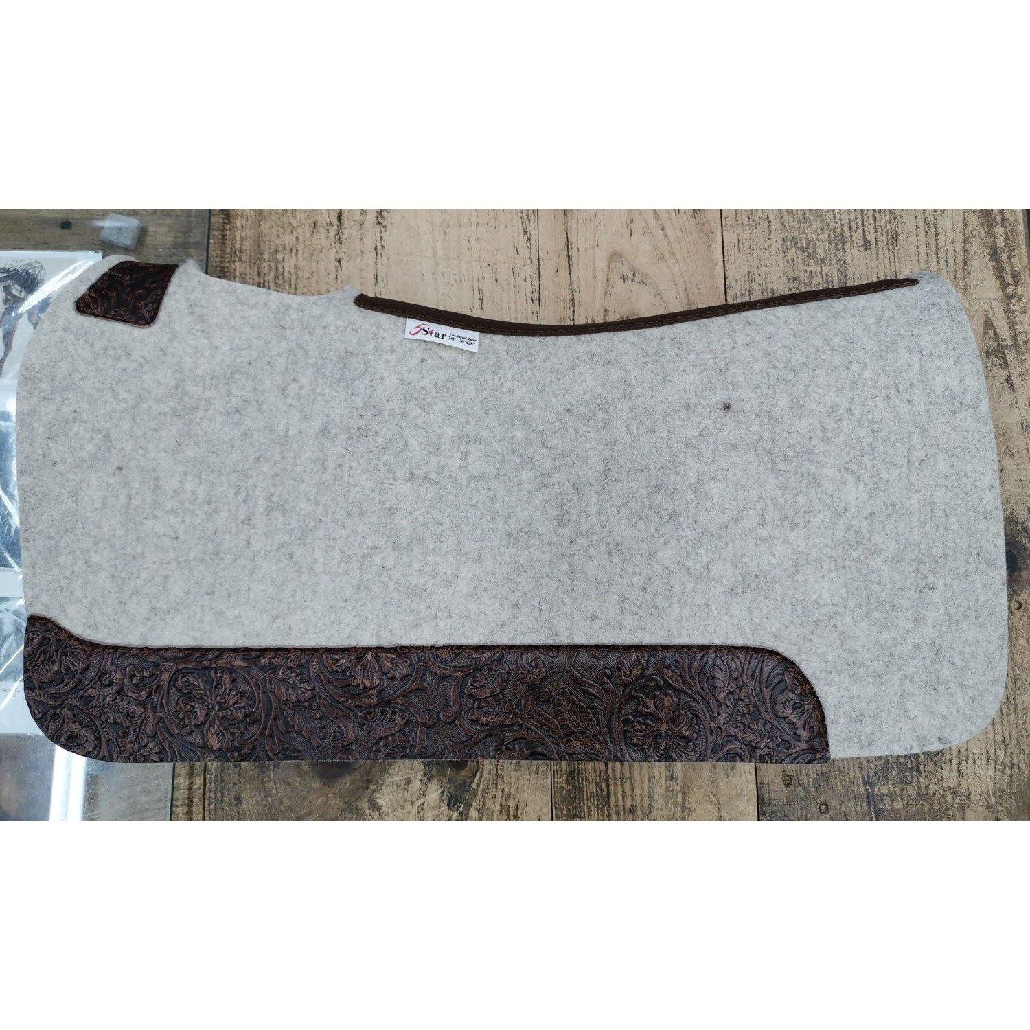 Custom 5 Star Saddle Pad Brown - FG Pro Shop Inc.