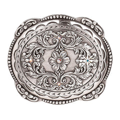 Crystal and Flower Belt Buckle - FG Pro Shop Inc.