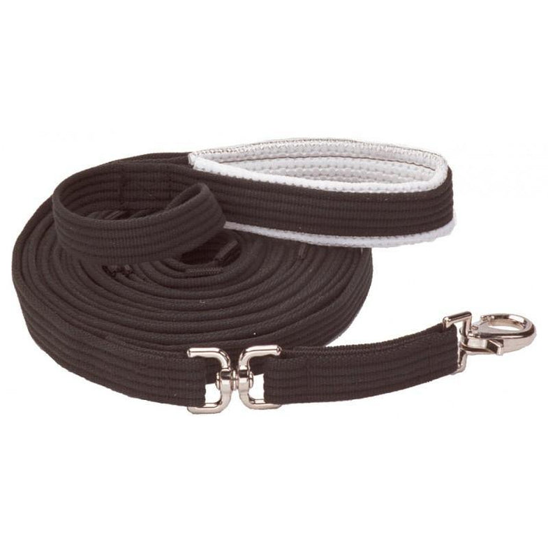 Longe De Travail En Coton Pro Pour Cheval - 24 Pieds (environ 7,32 M), Couleur Noire