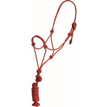 Load image into Gallery viewer, Yearling Economy Mountain Rope Halter with lead by Mustang - FG Pro Shop Inc.
