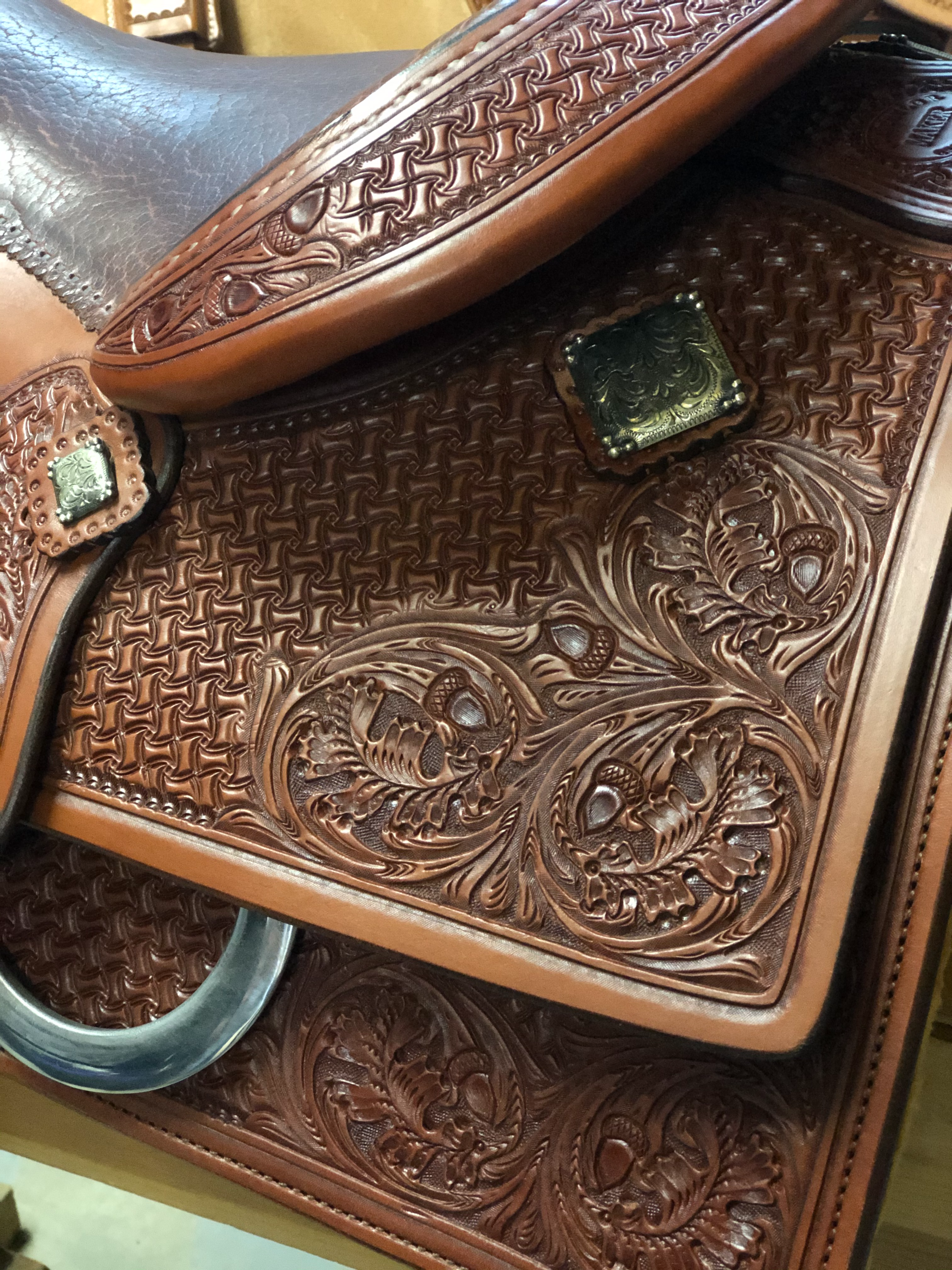 Jim Taylor Custom Reining Saddle 16" - FG Pro Shop Inc.