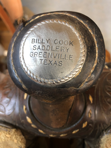 Used 15'' Billy Cook Reining Saddle - FG Pro Shop Inc.