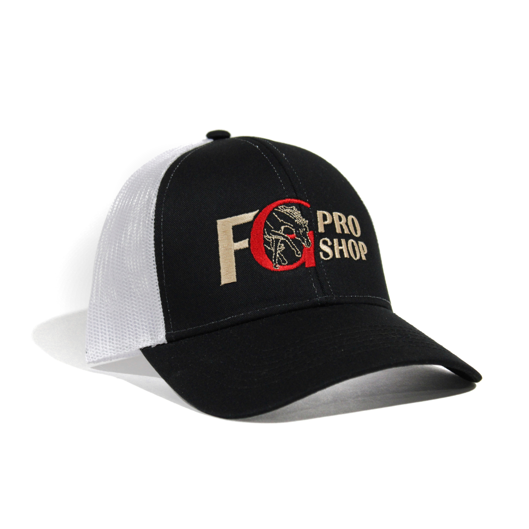 FG Pro Shop Cap - Black with White Mesh