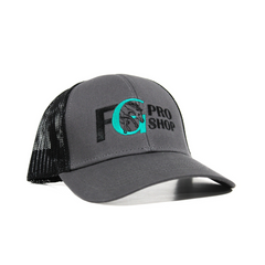FG Pro Shop Cap - Charcoal with Turquoise Logo