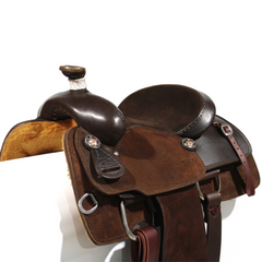Calf Roping Saddle Dark Brown - 13.5"