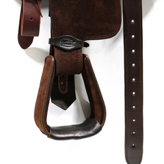 Calf Roping Saddle Dark Brown - 13.5"