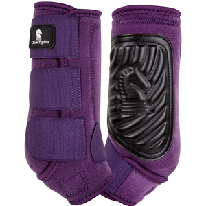 Classic Fit Front Boots - Plum
