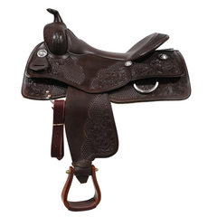 FG Reining Saddle By Jim Taylor - Chocolate