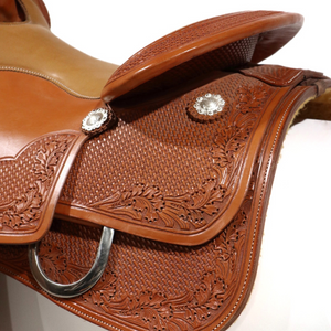 16" Reining Saddle Franks Saddlery - Golden