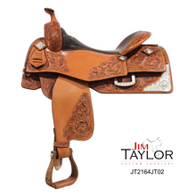 Load image into Gallery viewer, 16.5&quot; Custom Reining Saddle with Silver
