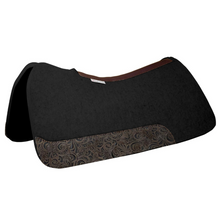 Load image into Gallery viewer, 7/8&quot; Black FlexFit Saddle Pad 30x28&quot; - Caracol Brown
