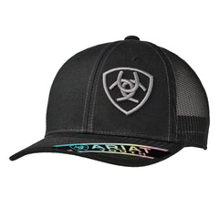 Casquette Enfant Noir Logo Gris