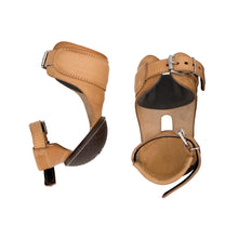 Load image into Gallery viewer, Leather Skid Bootswith Buckle Ajustement
