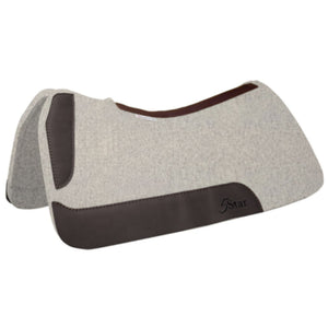 7/8" Natural Saddle Pad 30x28" with Breast Collar Protector