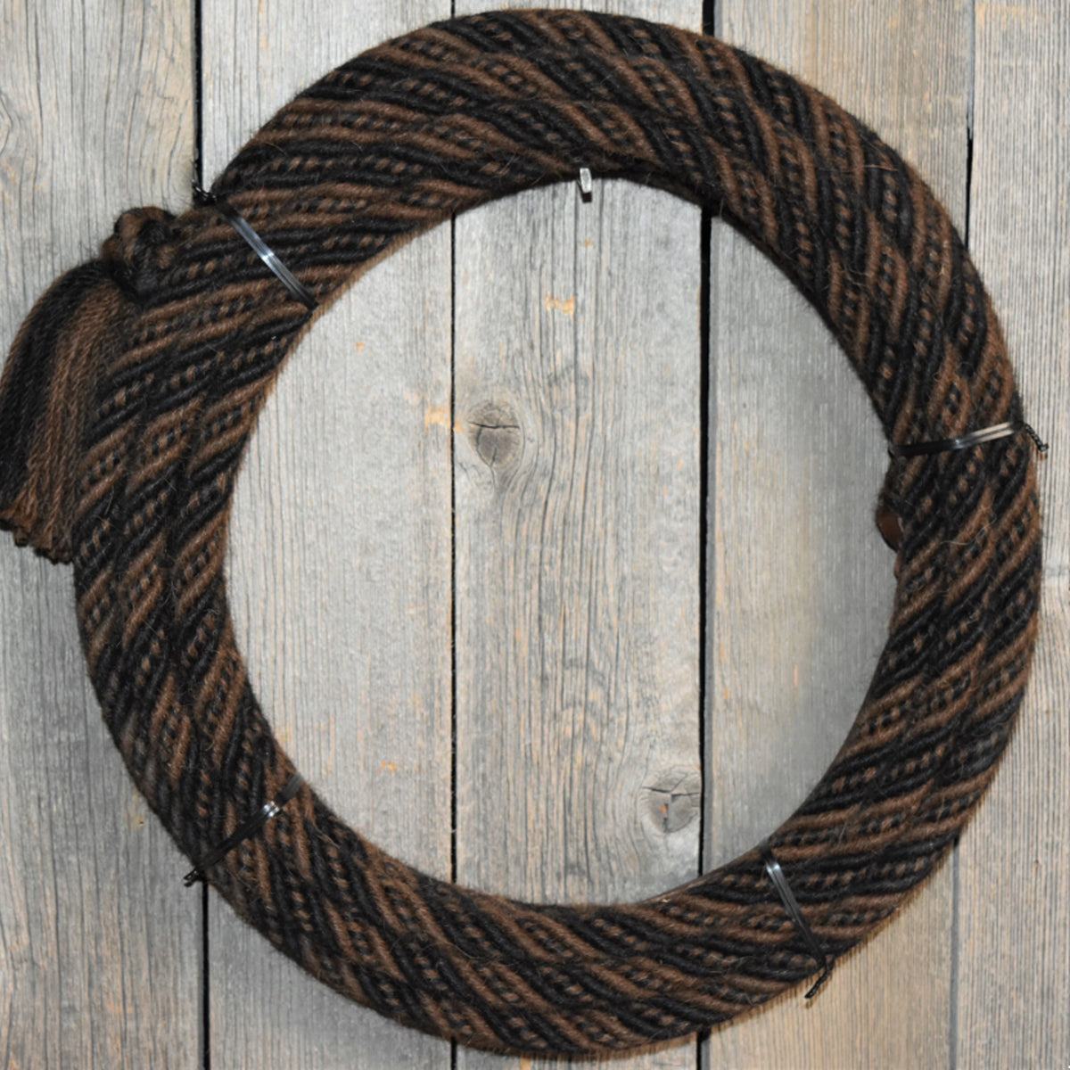 Alpaca 6 Strands Mecate Reins - Brown & Black