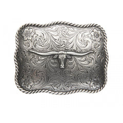 Boucle Ceinture Long Horn Rectangle